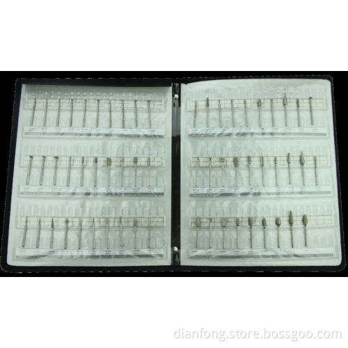 1405D Diamond Burs HP Sample Wallet Dental Instruments Professional Kits Coated Diamond Polisher Set